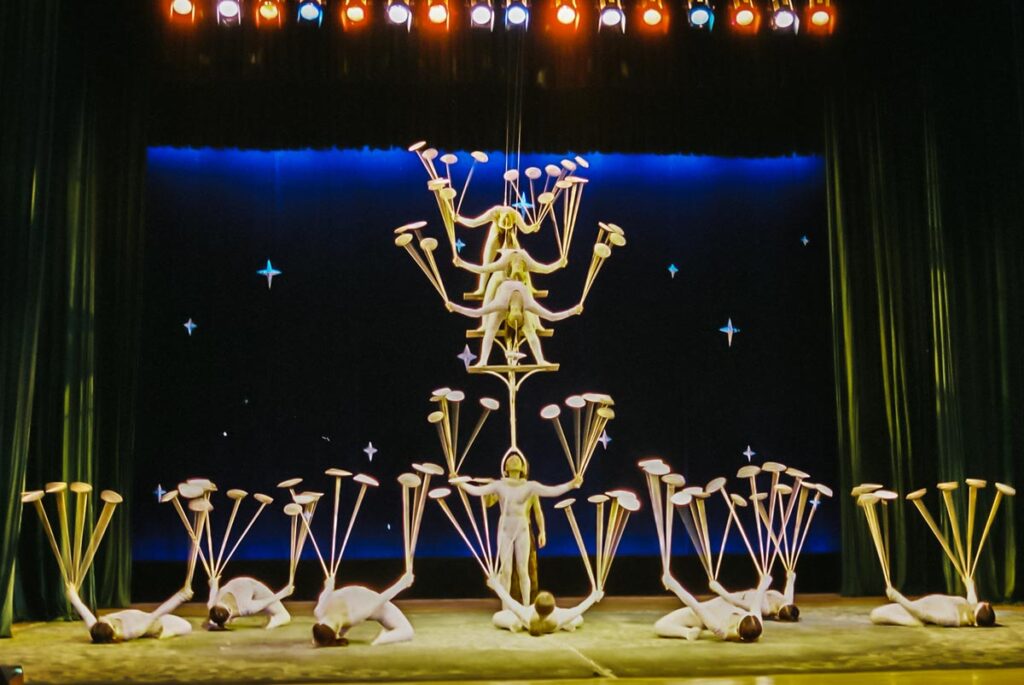 Acrobatics at Wan Sheng Theatre, Beijing