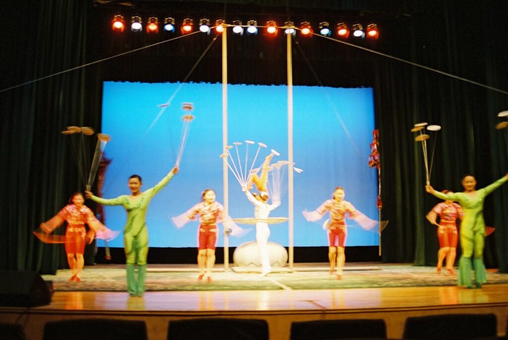 Acrobatics at Wan Sheng Theatre, Beijing